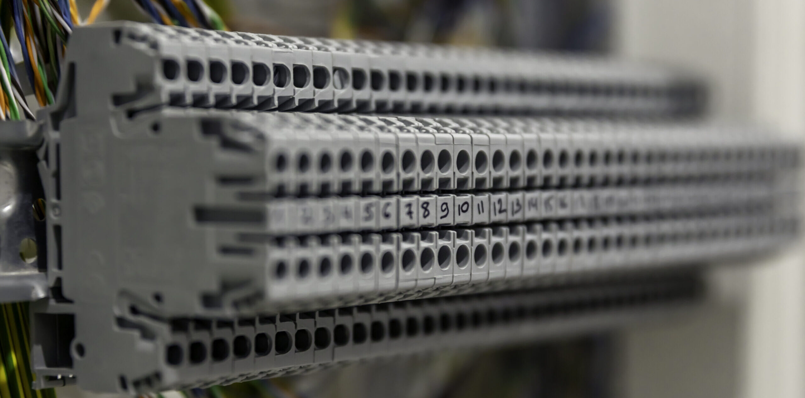 Electric control panel enclosure for power and distribution electricity. Uninterrupted, electrical voltage.